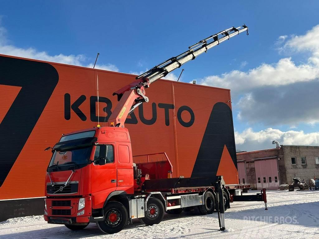 Volvo FH 420 8x2*6 PK 78002 / PLATFORM L=7548 mm Crane trucks