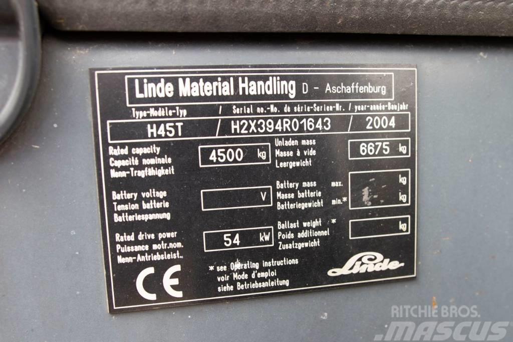 Linde H 45 T LPG heftrucks