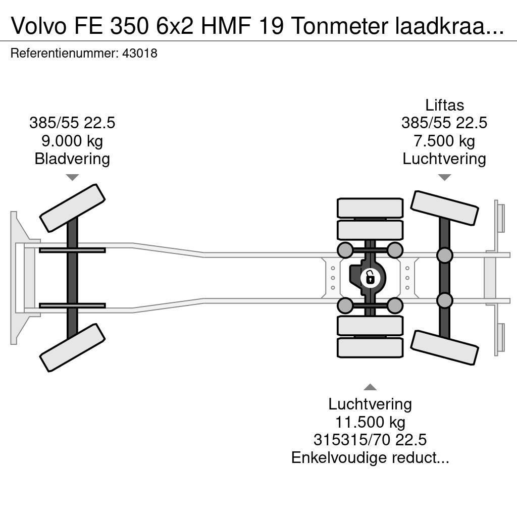 Volvo FE 350 6x2 HMF 19 Tonmeter laadkraan New and Unuse Vrachtwagen met containersysteem