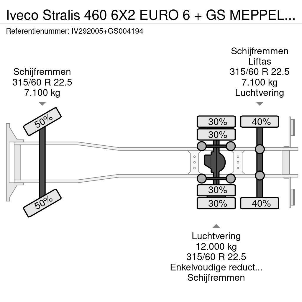Iveco Stralis 460 6X2 EURO 6 + GS MEPPEL - TRUCK-TRANSPO Oprijwagen