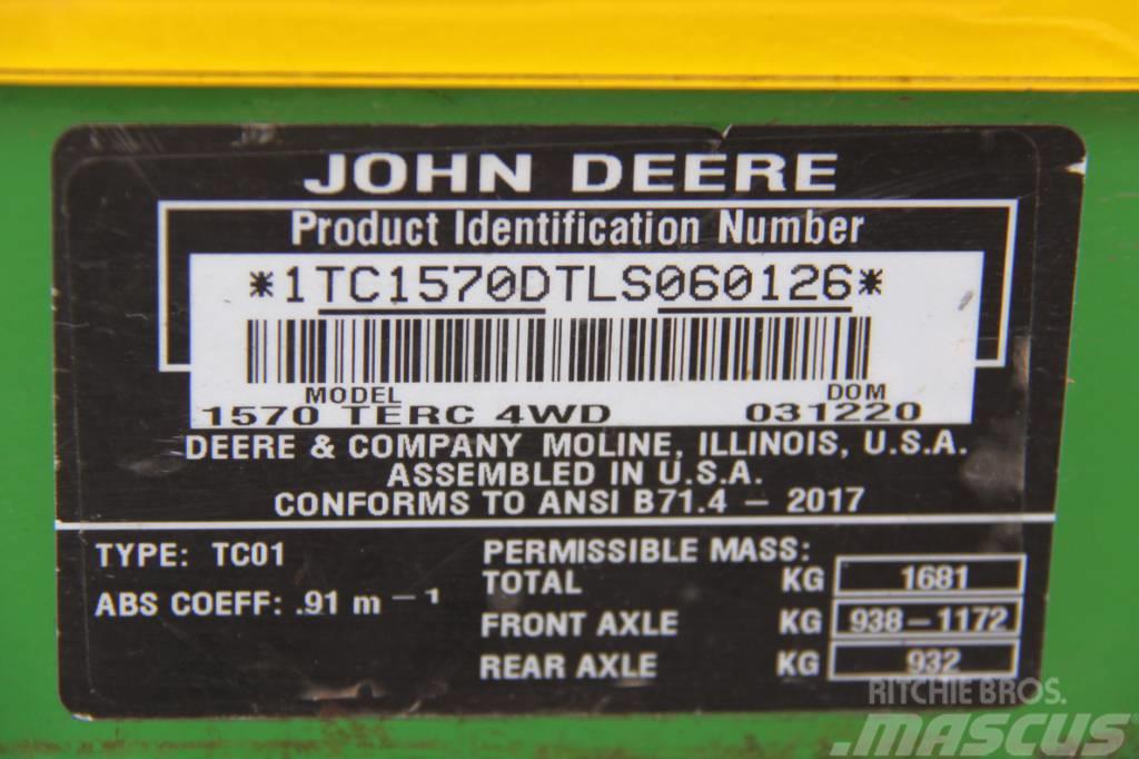 John Deere 1570 Rotary mower with 62" FastBack cutting deck Riding mowers
