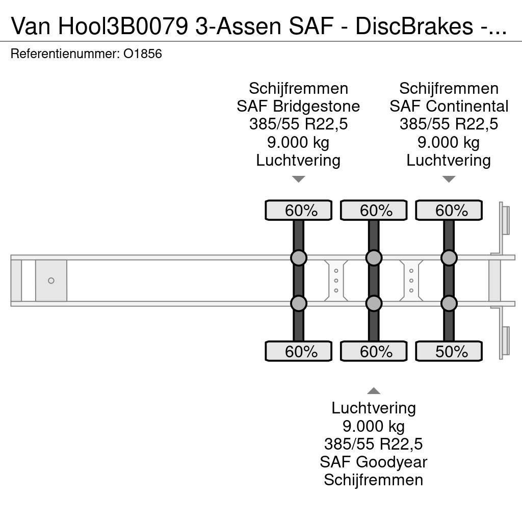 Van Hool 3B0079 3-Assen SAF - DiscBrakes - ADR - Backslider Containerchassis