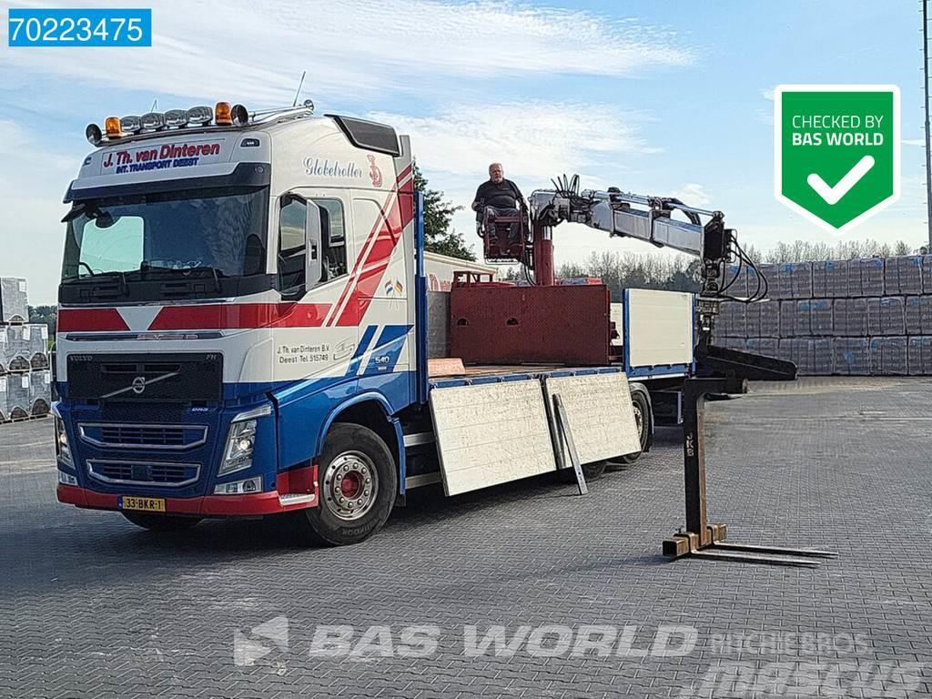 Volvo FH 540 6X2 NL-Truck HIAB 130 R F-2 Roller crane kr Flatbed / Dropside trucks