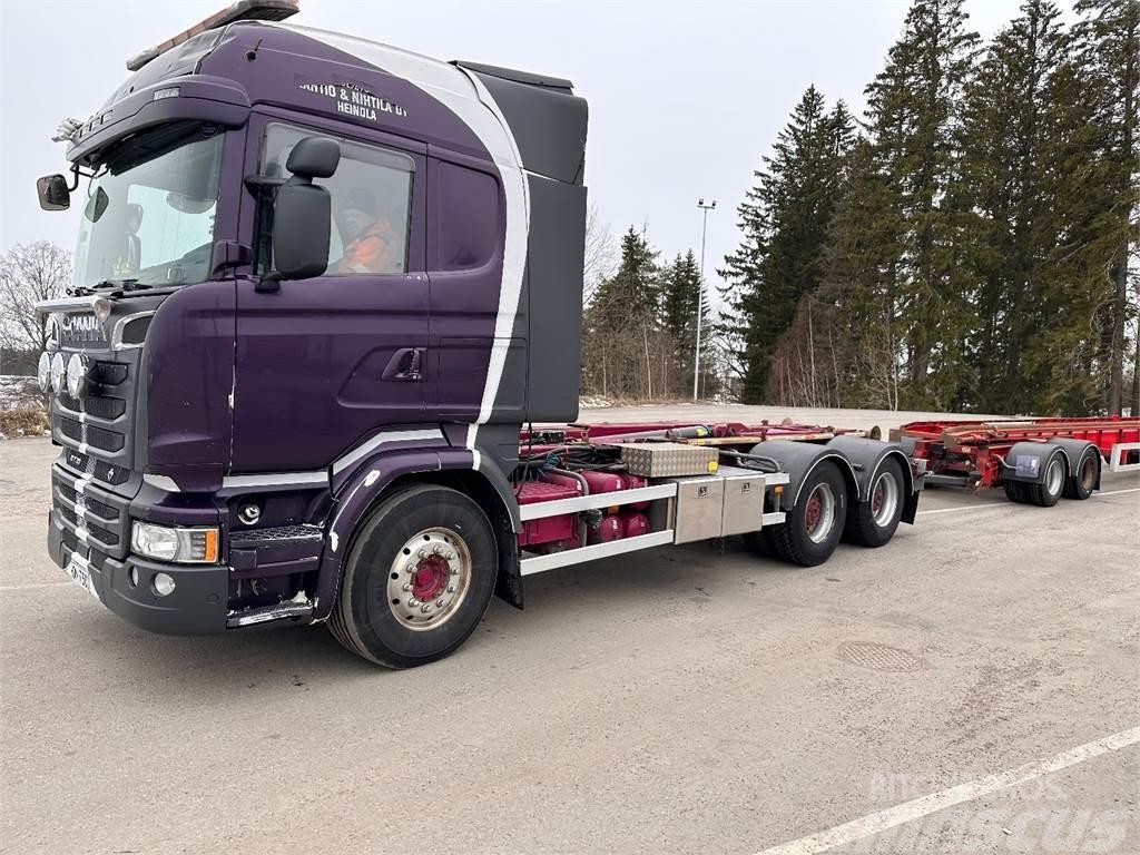 Scania R730 6x4 Vrachtwagen met containersysteem