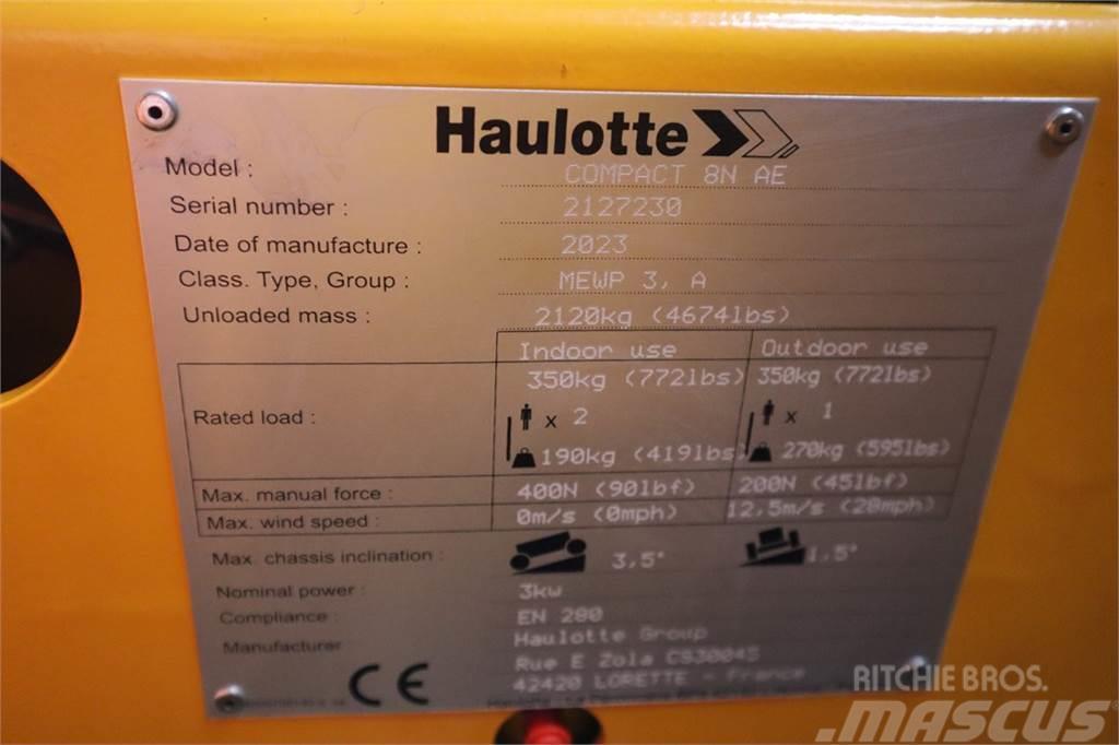 Haulotte Compact 8N Valid inspection, *Guarantee! 8m Workin Scissor lifts