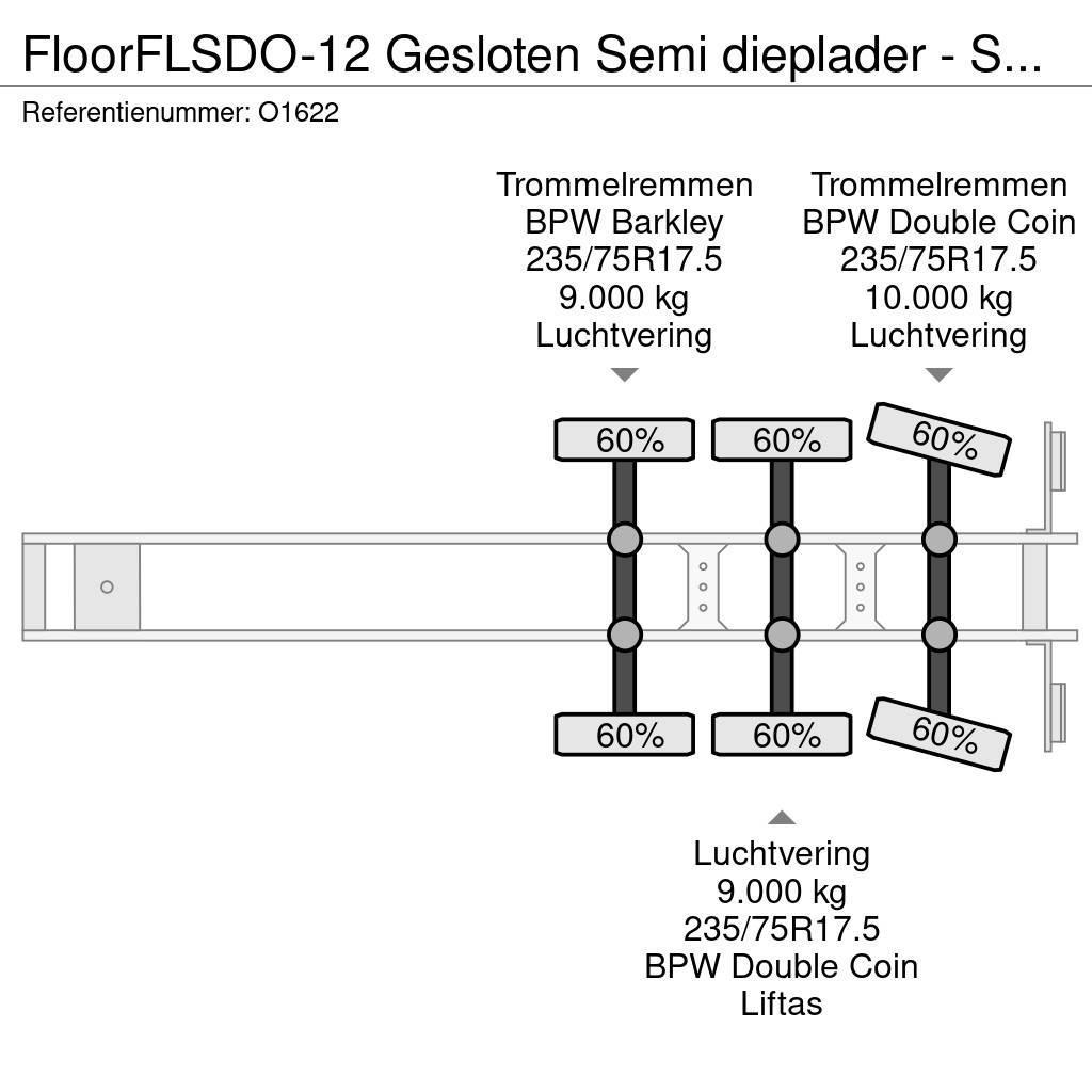Floor FLSDO-12 Gesloten Semi dieplader - Smit Aluminiumo Box body semi-trailers