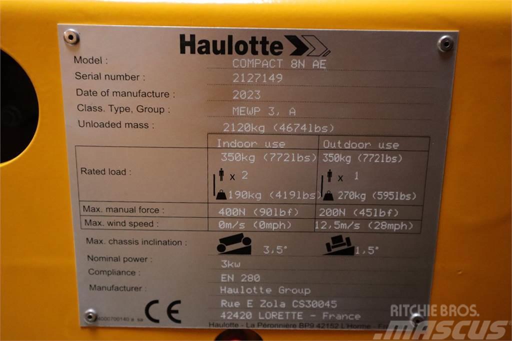 Haulotte Compact 8N Valid inspection, *Guarantee! 8m Workin Scissor lifts