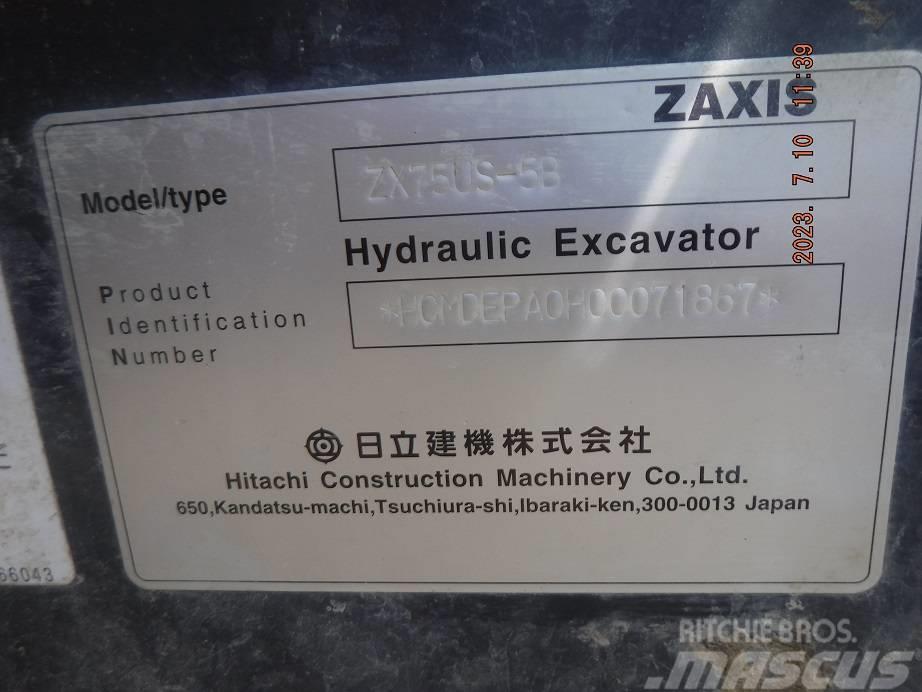 Hitachi ZX75US-5B Midi excavators  7t - 12t