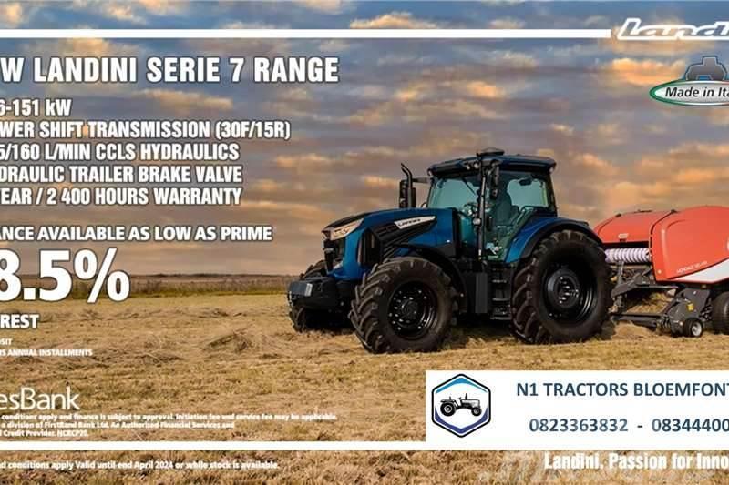 Landini PROMO - Landini Serie 7 Range (116 - 151kW) Tractors