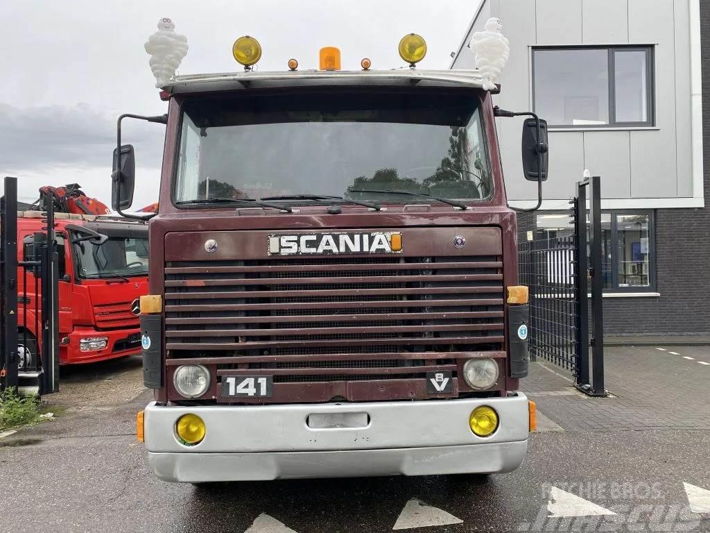 Scania LB141 V8 141 V8 - 6X2 - BOX 7,35 METER Flatbed / Dropside trucks