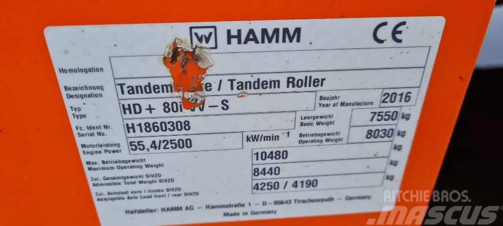 Hamm HD+ 80 i VV-S Twin drum rollers