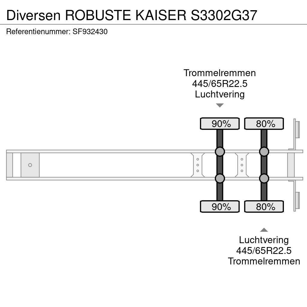 Robuste Kaiser S3302G37 Tipper semi-trailers
