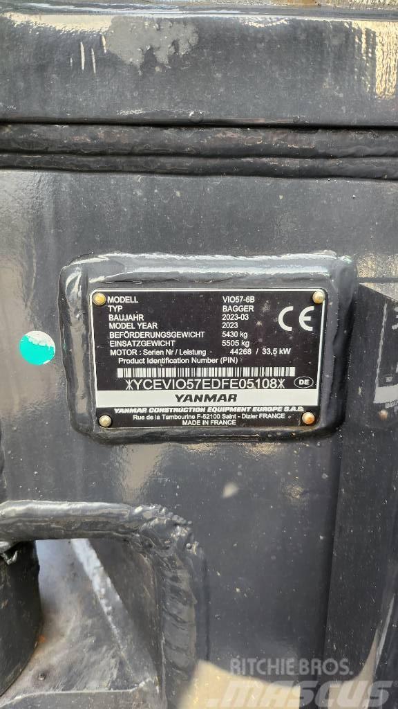 Yanmar Vio57-6B Advance Nullheck Powertilt HS03 Mini excavators < 7t (Mini diggers)