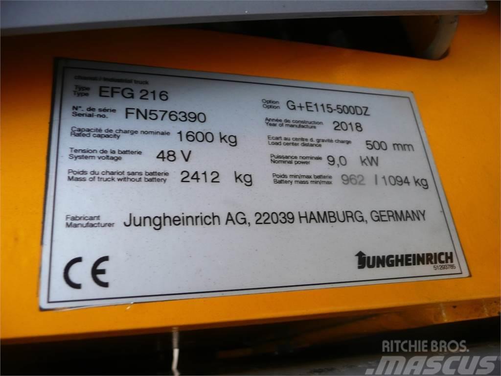 Jungheinrich EFG 216 500 DZ Electric forklift trucks