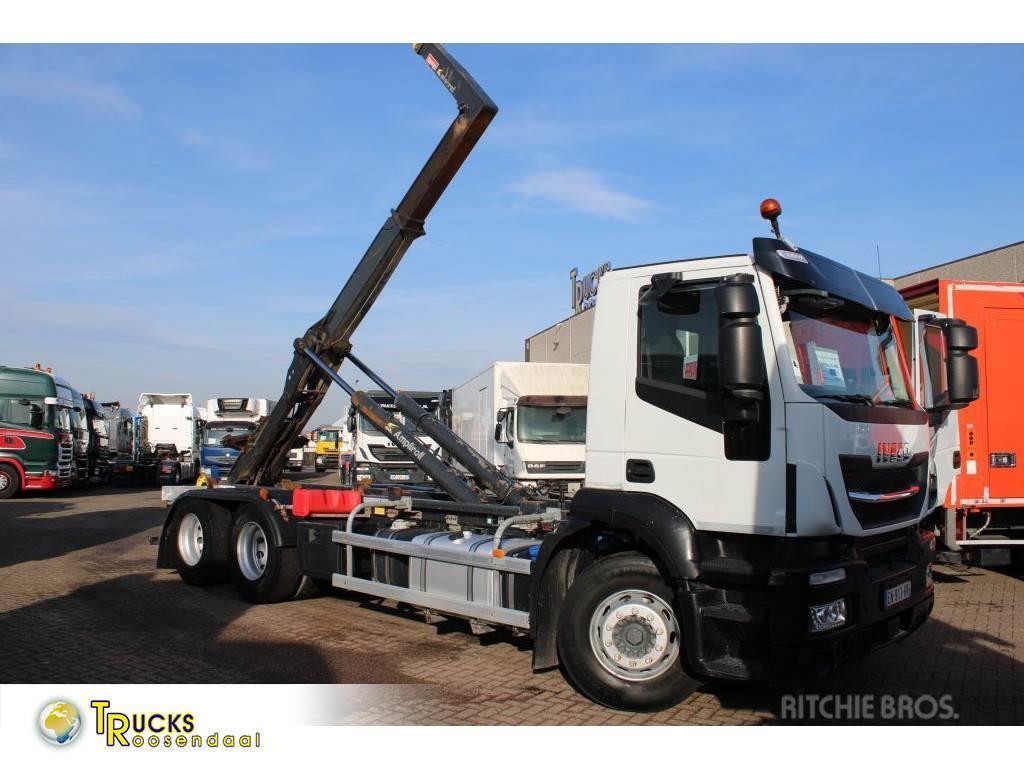 Iveco Stralis 460 + euro 6 + 6x2 20T 12x in stock Hook lift trucks