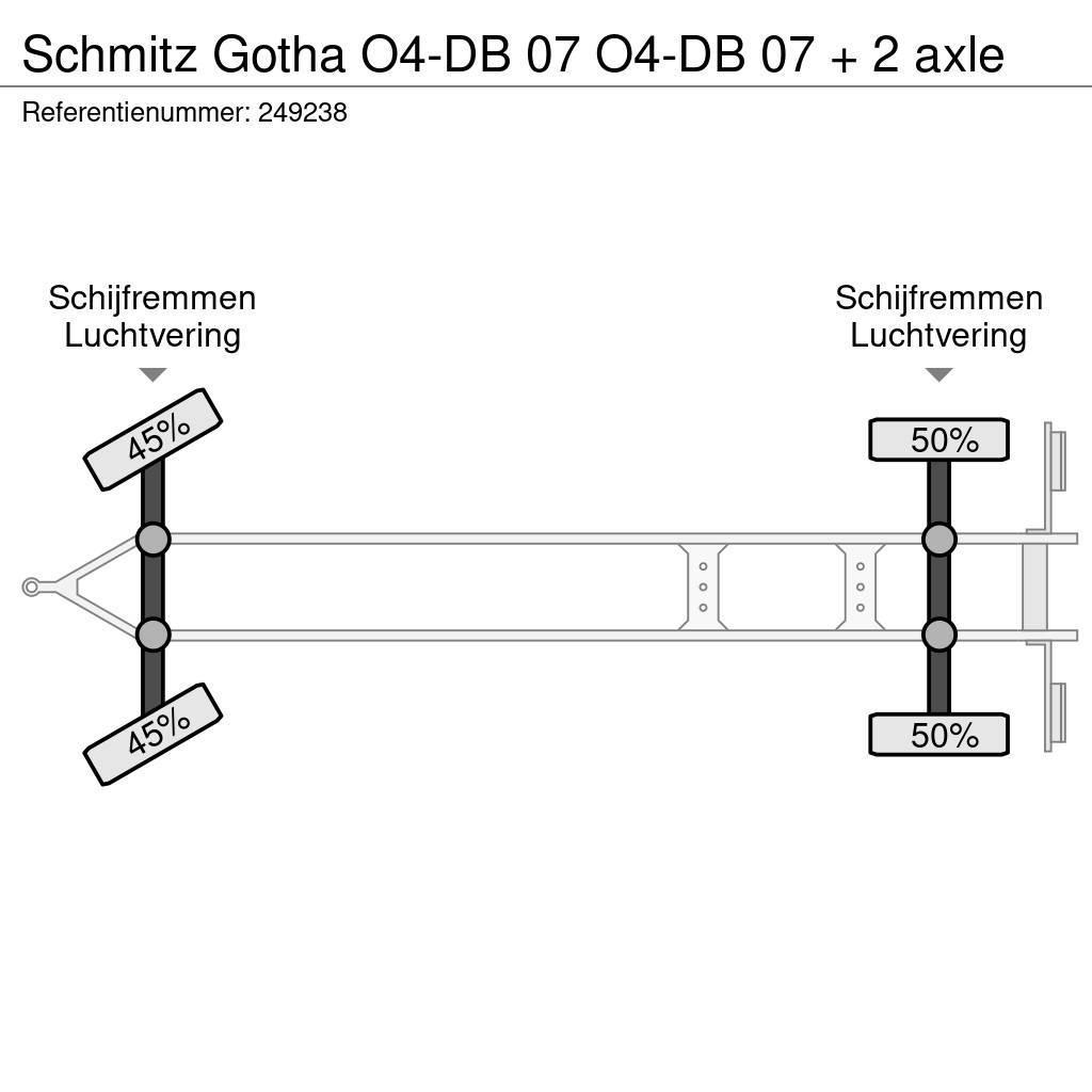 Schmitz Cargobull Gotha O4-DB 07 O4-DB 07 + 2 axle Curtainsider trailers