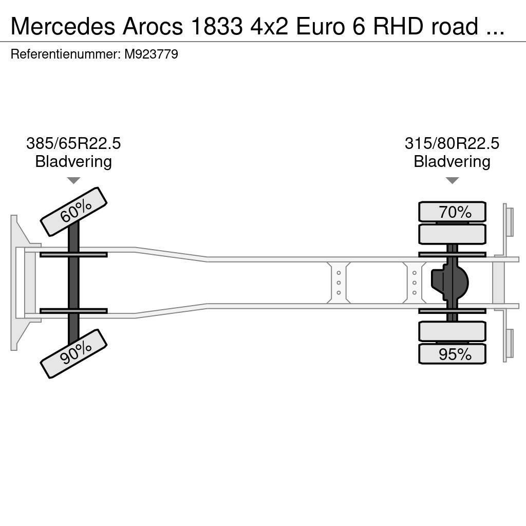 Mercedes-Benz Arocs 1833 4x2 Euro 6 RHD road patcher / bitumen s Chassis Cab trucks