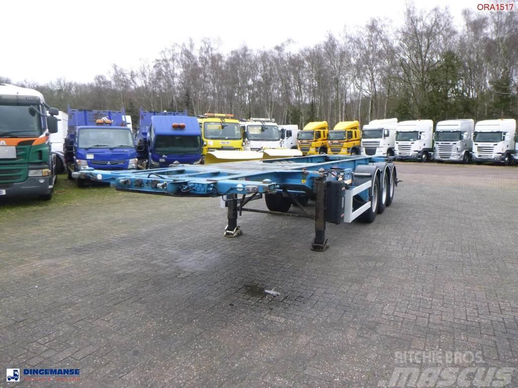 Fruehauf 3-axle container chassis 20, 30 ft Containerframe semi-trailers