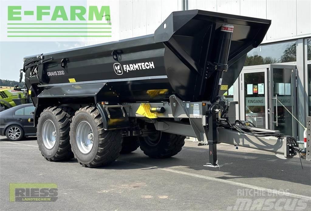 Farmtech gravis 2000 hardox black edition General purpose trailers