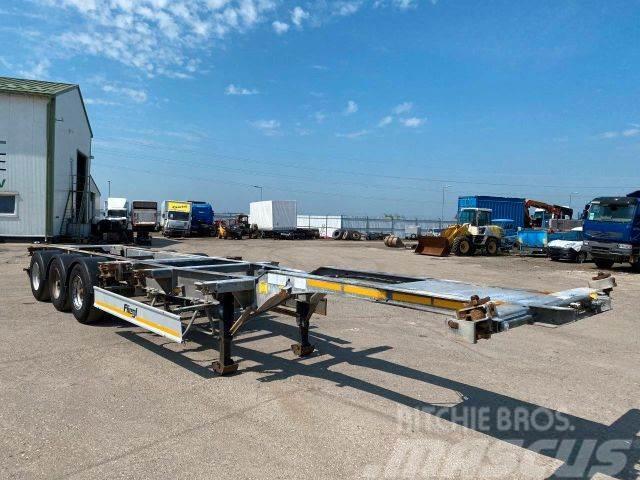 Fliegl trailer for containers galvanized frame vin 319 Skeletal semi-trailers