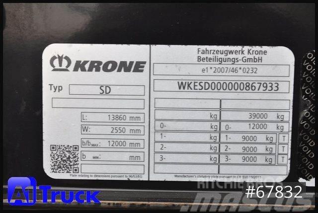 Krone SD, Tautliner Mega, VDI 2700, Liftachse Curtainsider semi-trailers