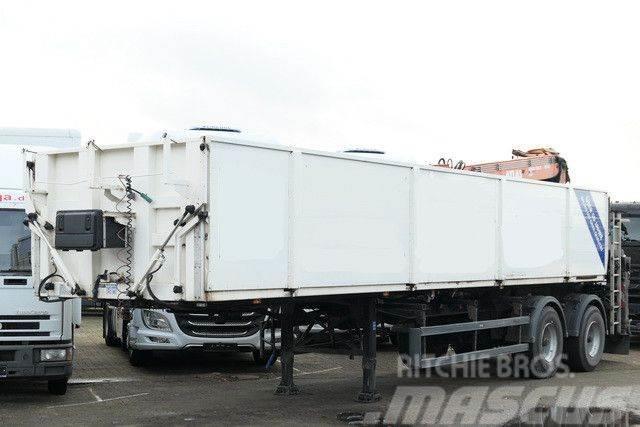 Langendorf SSH 20/25, Kalksandstein, Kran Atlas AK330.2V Flatbed/Dropside semi-trailers
