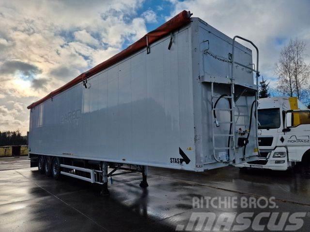 Stas Walkingfloor 92m3 Floor 10 mm 7680 kg 2015 year Box body semi-trailers