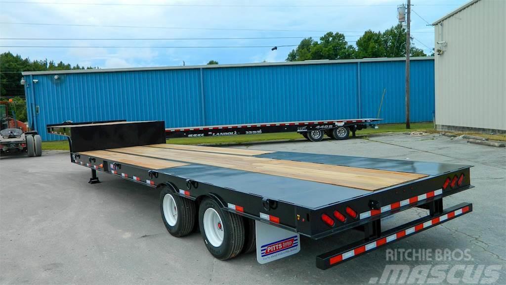 Pitts LB25-33 DROP DECK Flatbed/Dropside semi-trailers