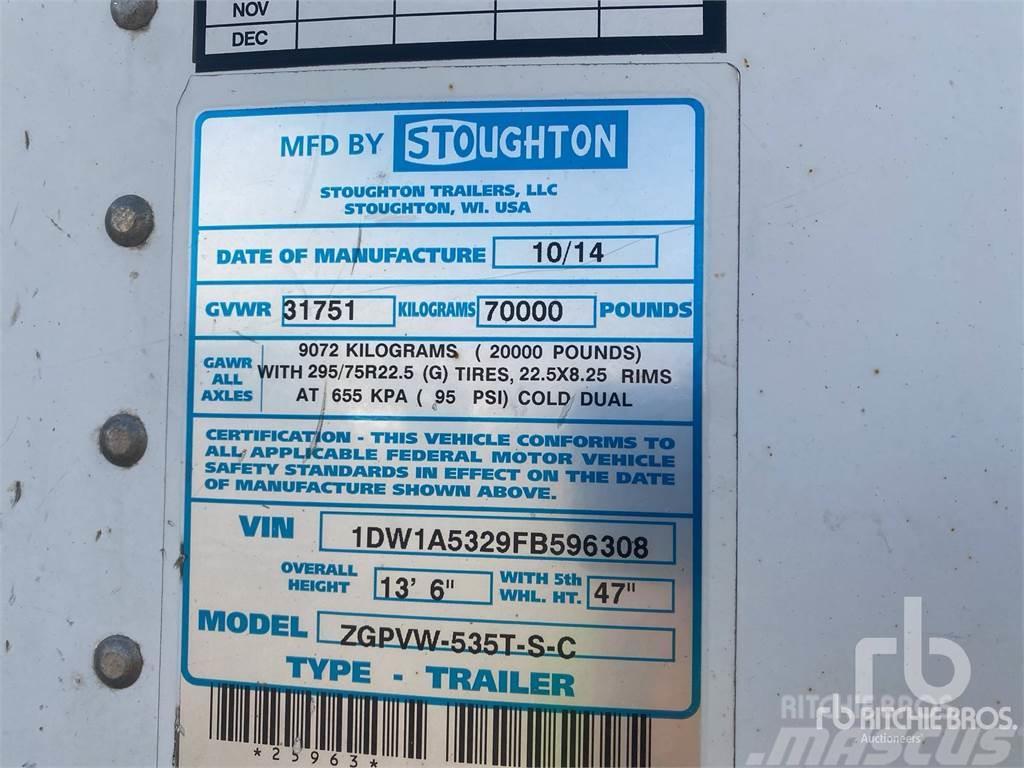 Stoughton 53 ft T/A Box body semi-trailers