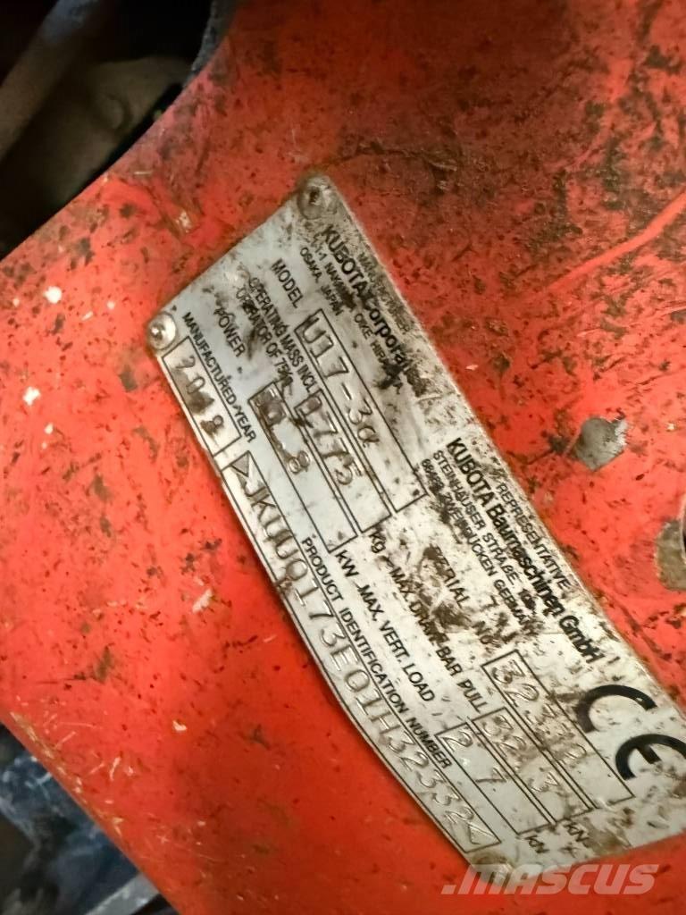 Kubota U 17-3 Minigraafmachines < 7t