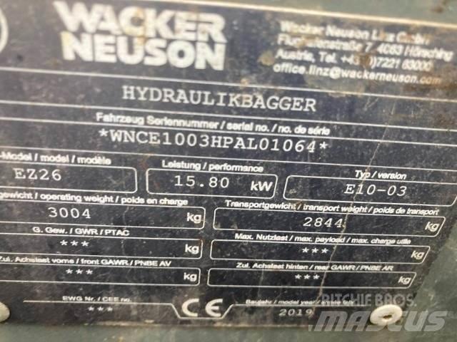 Wacker EZ26 Minigraafmachines < 7t