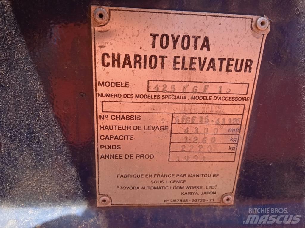 Toyota 42-5FGF15 LPG heftrucks
