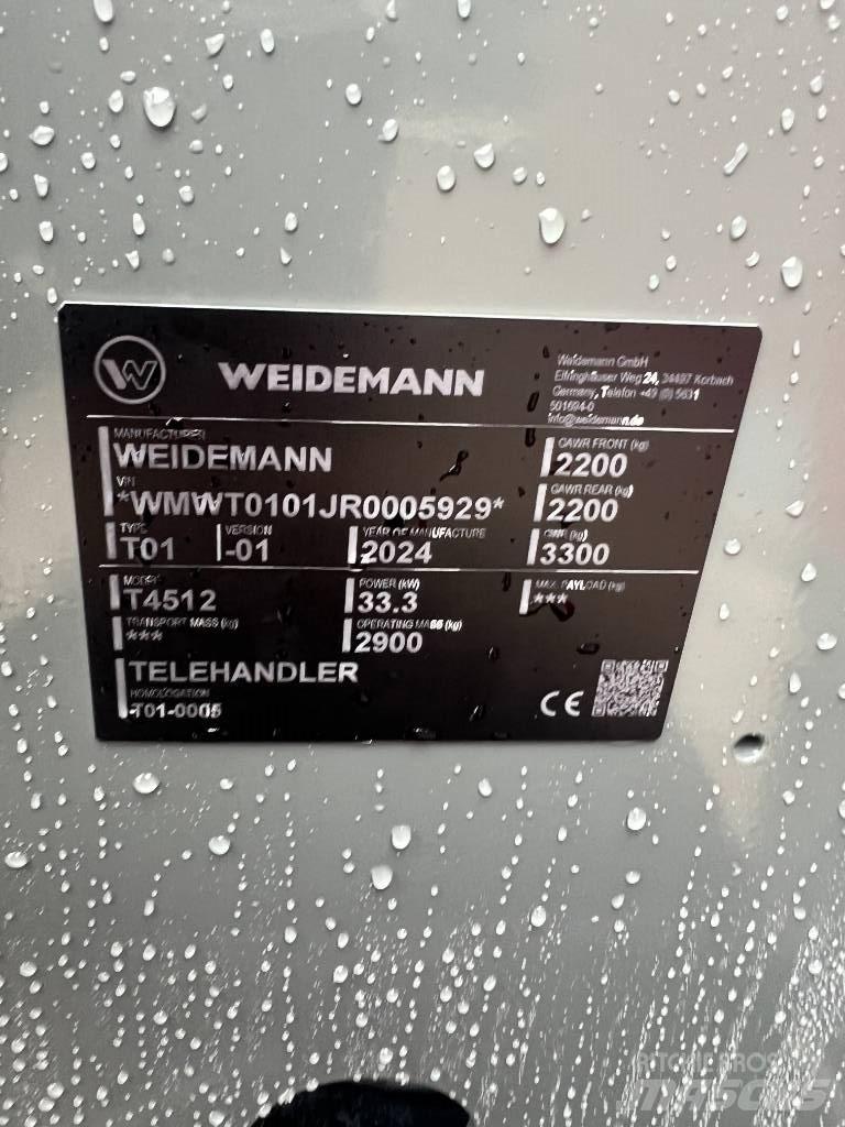 Weidemann 4512 Verreikers voor landbouw