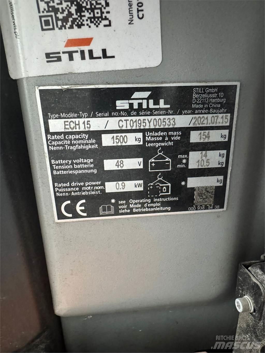 Still ECH 15 Electro-pallettrucks