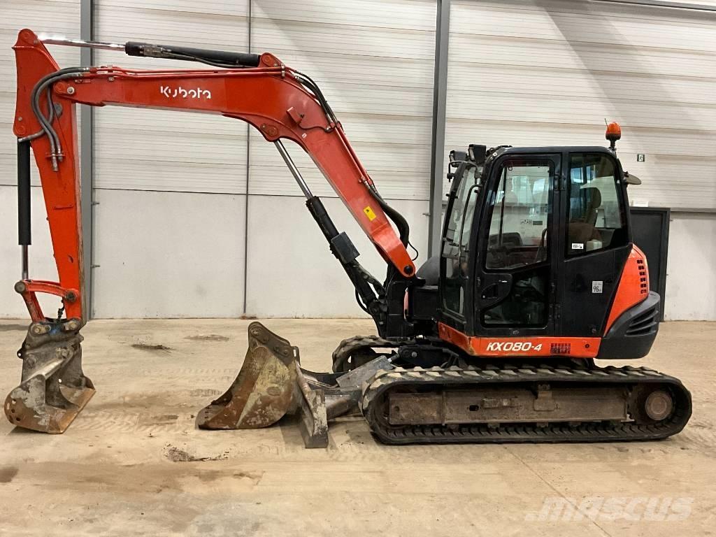 Kubota KX 080-4 Midigraafmachines 7t - 12t