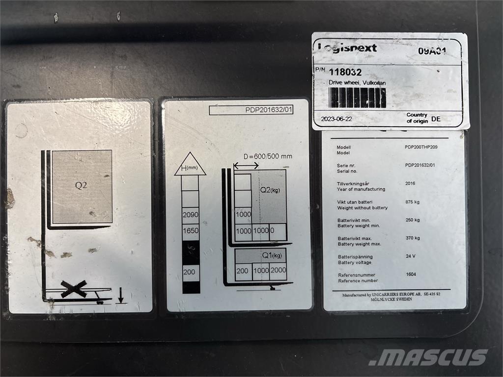 Atlet PDP200 Zelfrijdende stapelaars