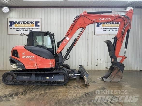 Kubota KX080-4 Rupsgraafmachines