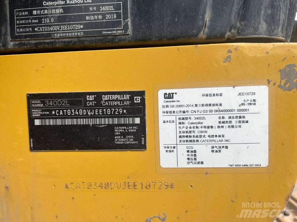 CAT 340D2L Rupsgraafmachines