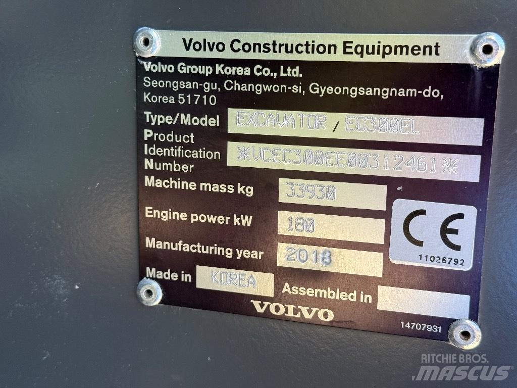 Volvo EC 300 EL Rupsgraafmachines