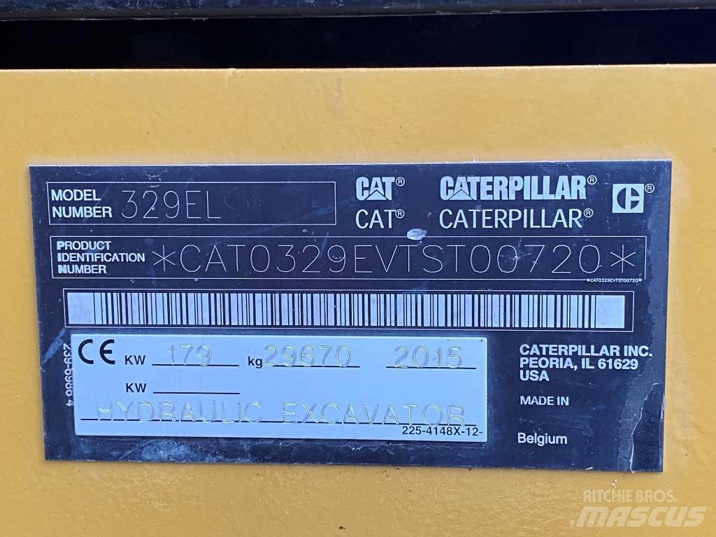 CAT 329 EL Rupsgraafmachines