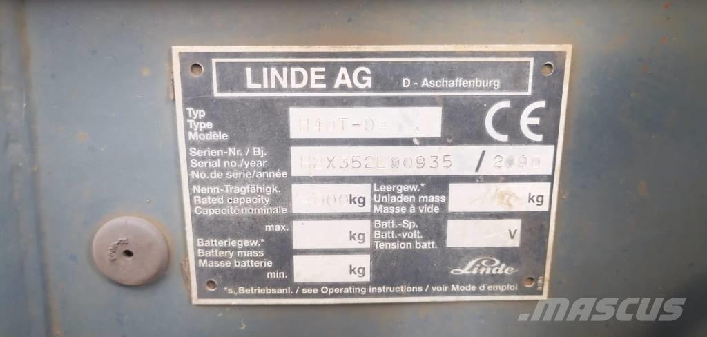Linde H40T-01 LPG heftrucks