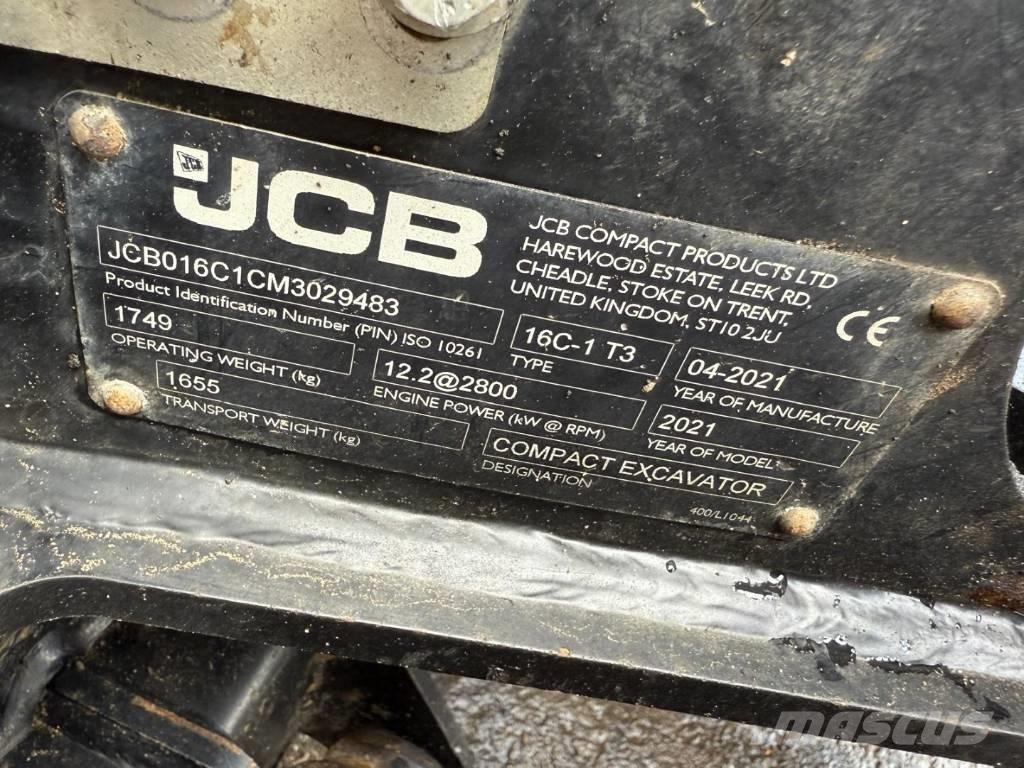 JCB 16 C-1 Minigraafmachines < 7t