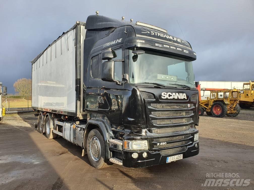 Scania R 490 Hout snipper voertuigen
