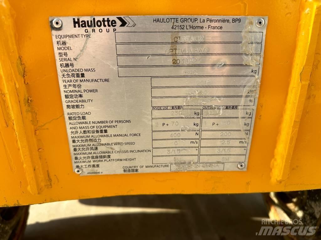 Haulotte OPTIMUM 8 Schaarhoogwerkers