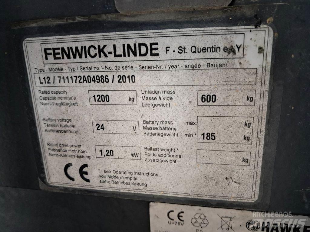 Linde L12 Stapelaar meeloop