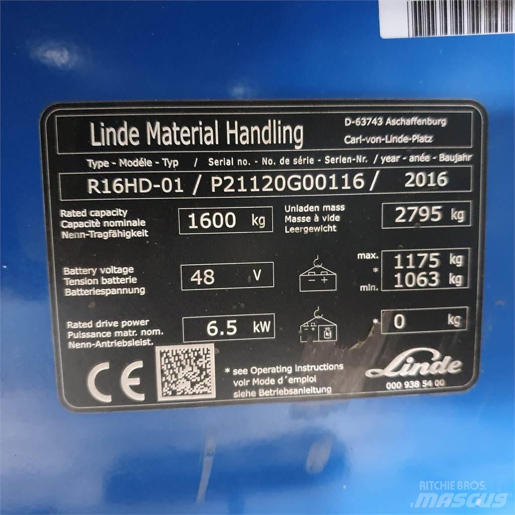 Linde R16HD Reachtruck voor hoog niveau