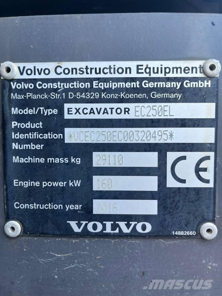 Volvo EC 250 E Rupsgraafmachines