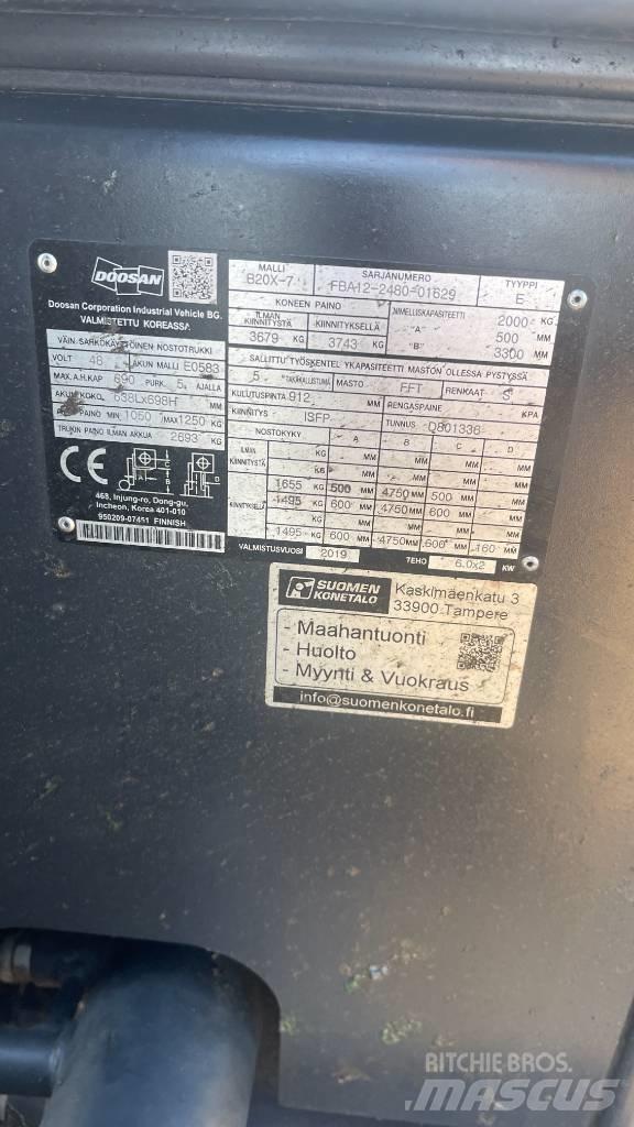 Doosan B20X-7 Elektrische heftrucks