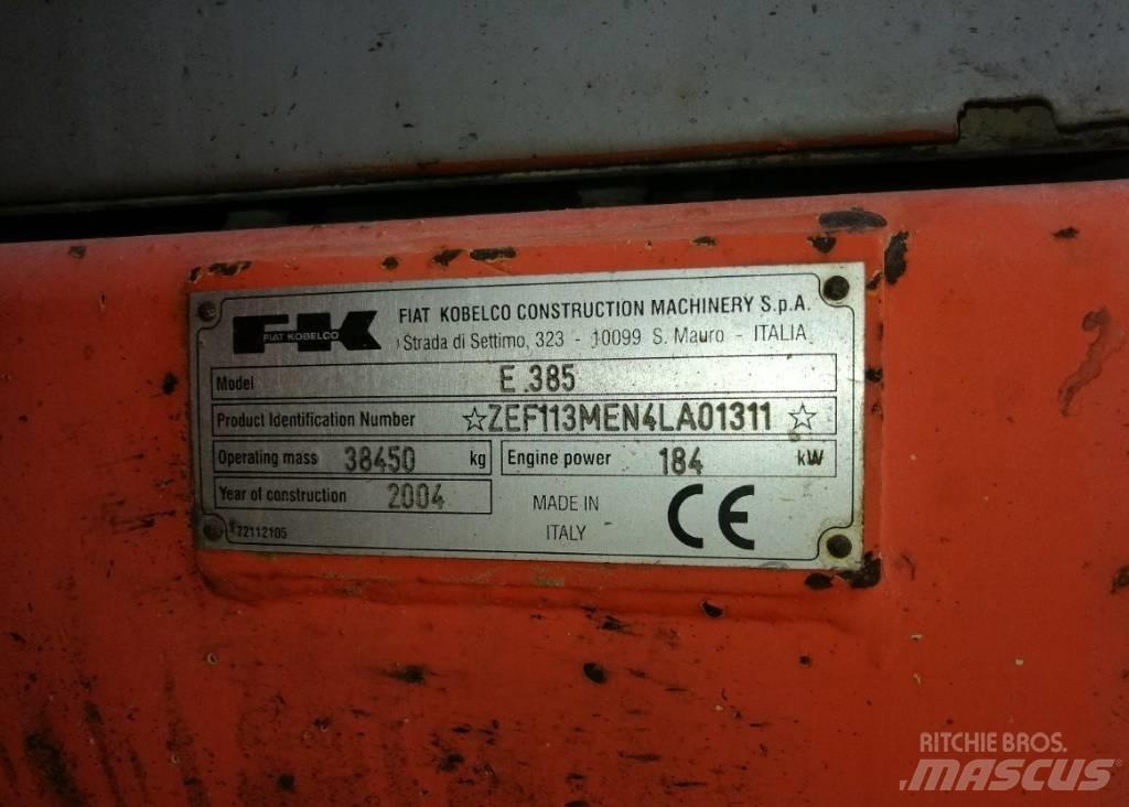 Fiat-Kobelco E385 Rupsgraafmachines