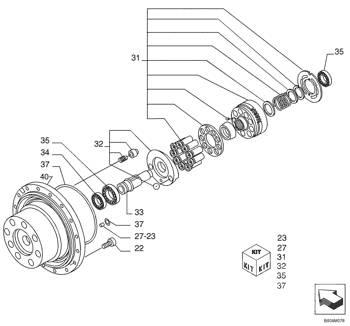 Kobelco - ax - 71470981 Transmissie